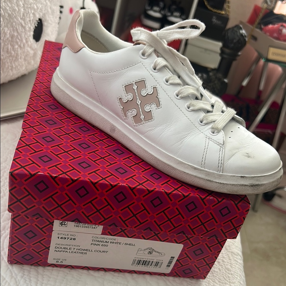 Tory Burch White Minimalist Sneakers